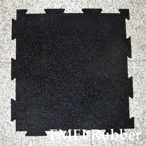 Interlocking Rubber Gym Flooring, Fitness Center Interlocking Rubber Flooring