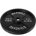 Plat berat barbell besi hitam berkualiti tinggi