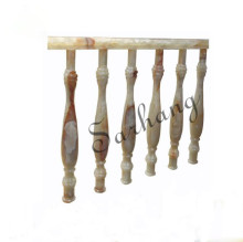 Jade white  marble stair railing columns for interior design