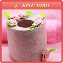 DIY felt high quality cylinder crochet tissue box covers