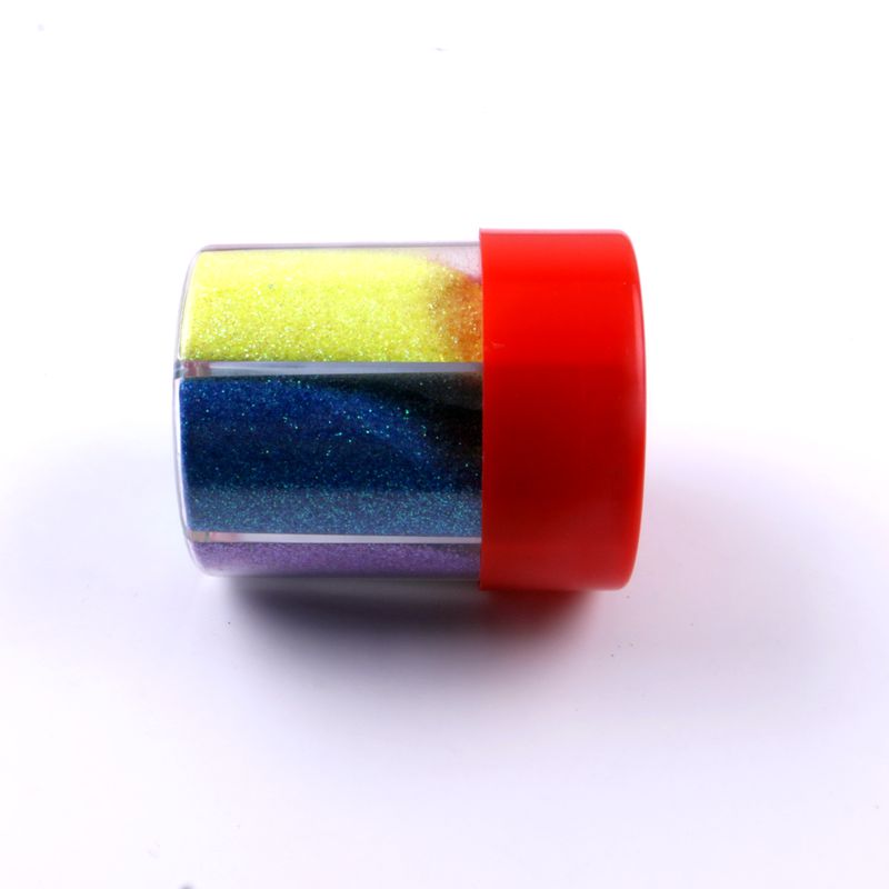 2019 hot sales! 3.5oz with 6-pack shaker bottles polyester Glitter powder  for kids DIY, toys, students, crafts etc