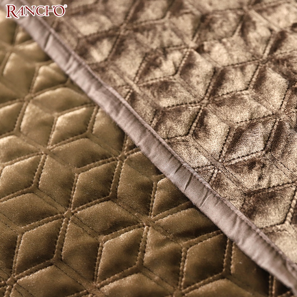 Latest european style bedspread king size velvet bedspread