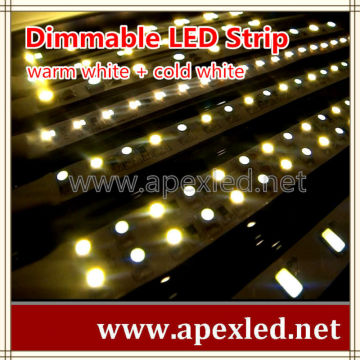 warm white cold white controllable led strip adjustable