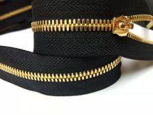 Shiny Gold Corn Teeth Metal Continuous Zipper chain