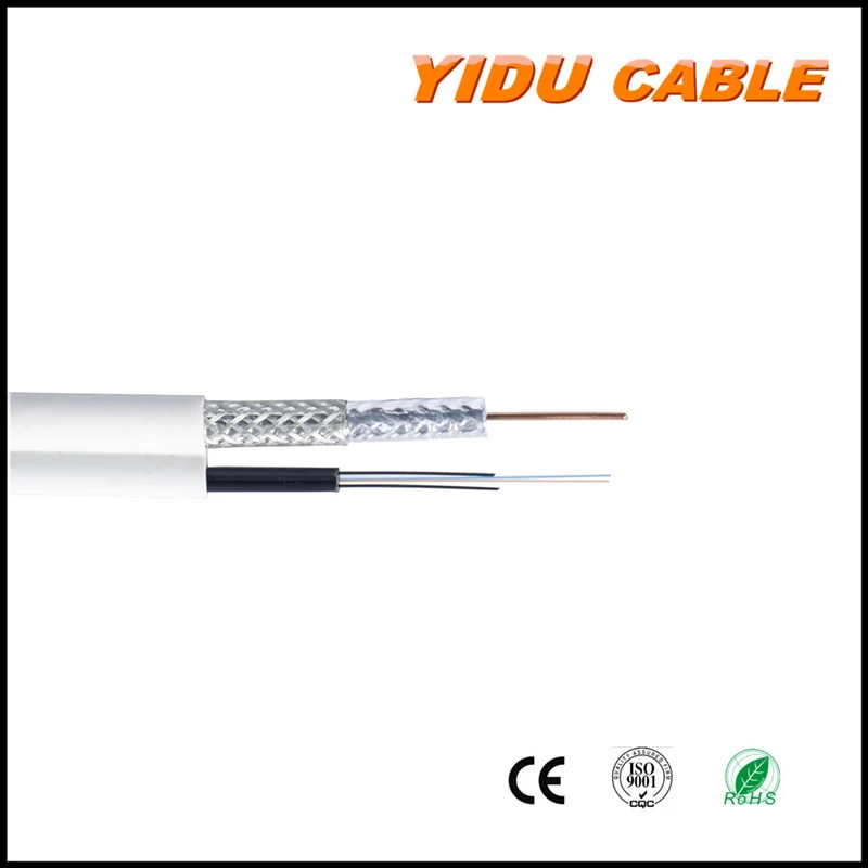 Composite Siamese Coaxial Cable for Satellite Monitor CCTV Camera Rg59 with Power Cable