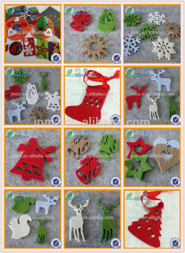 laser cut felt christmas decoratives