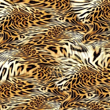 Knitted Polyester Stretch Leopard Printed Spandex Fabric