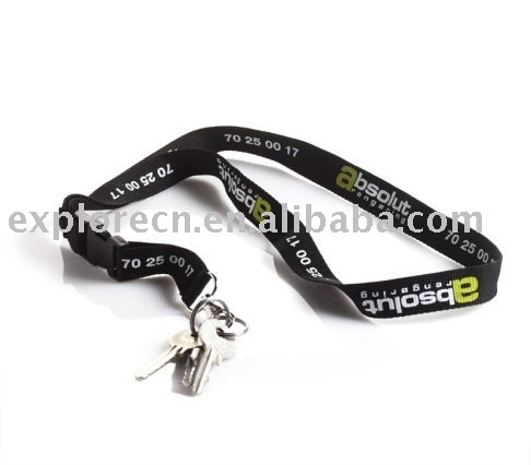 Printed ,neck polyester lanyard,