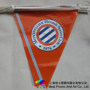 Bunting flags for decoration and warning