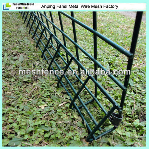 Polyester coating triangle curved welded top fence