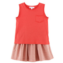 100% Cotton Sleeveless T-Shirt for Kids Girls