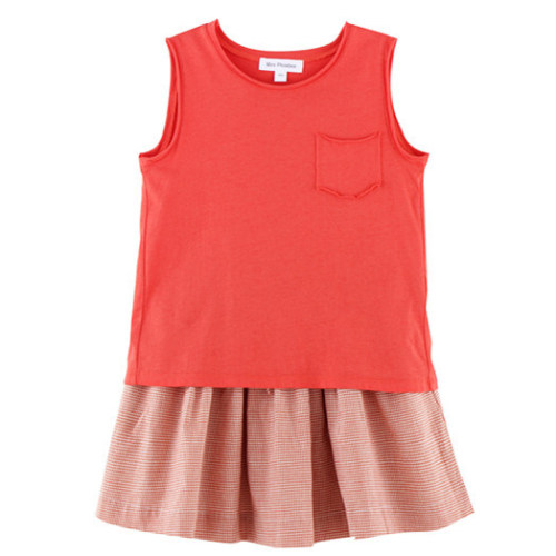 100% Cotton Sleeveless T-Shirt for Kids Girls