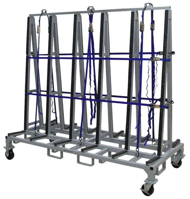 Heavy Duty Steel a-Frame Glass Transport Rack