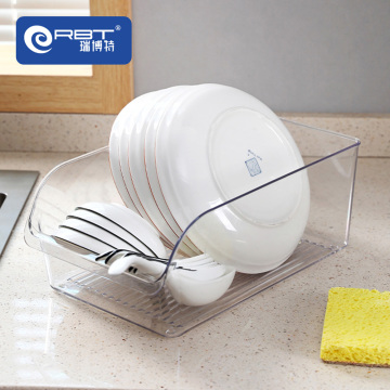 Refrigerator storage with narrow opening