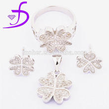 925 silver jewelry set pave setting zircon silver jewelry rhodium platted