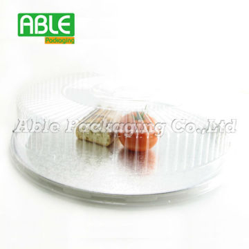 Shanghai Able Packing the disposable aluminum foil Round cake container with dome lid