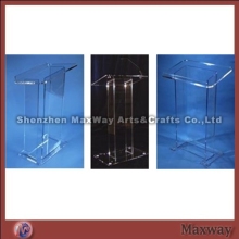 Clear Decorative Acrylic Church Speech Table