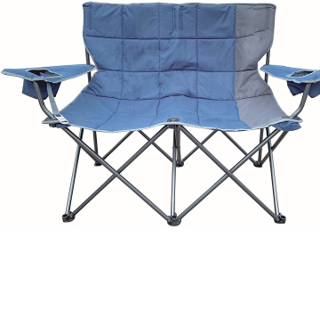 Outdoor Folding Loveseat with Bottle Opener