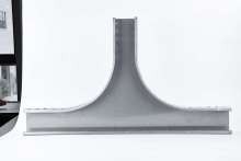 Stainless Steel Trough-Style Horizontal Equal-Diameter Tee