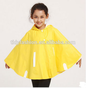 Durable Yellow Kids Cape Rain Cape