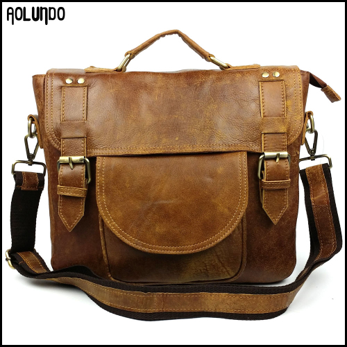 Wholesale premium leather men handbag carry bag