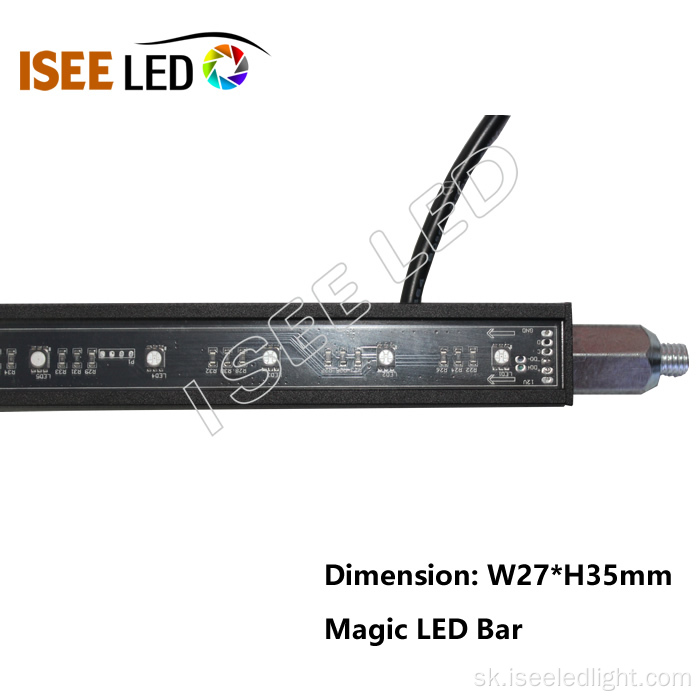 DMX LED lineárna lišta svetlo RGB osvetlenie