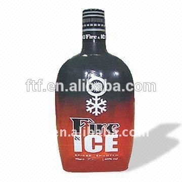 Large advertising inflatable bottle