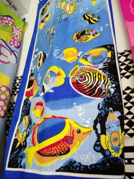 Sea Blue Fish Dolphin Reactiveprint Beach Towels