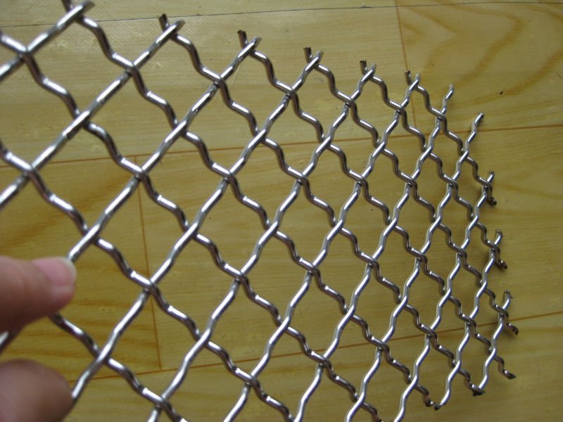 Stainless Steel berkerut anyaman kawat Mesh