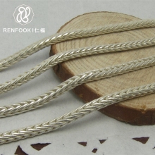 Unique silver jewelry pure 925 silver chain necklace foxtail chain