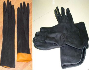 Latex Industrial Gloves/ Rubber working gloves