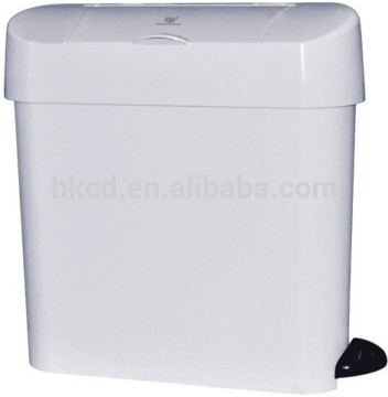 Plactic 15L pedal trash can and waste bin with low price CD-7001A