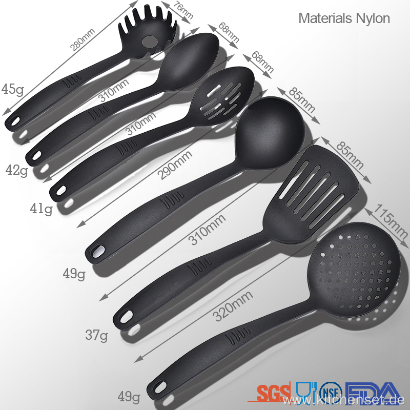 nonstick cooking tools nylon kitchen cooking utensil set