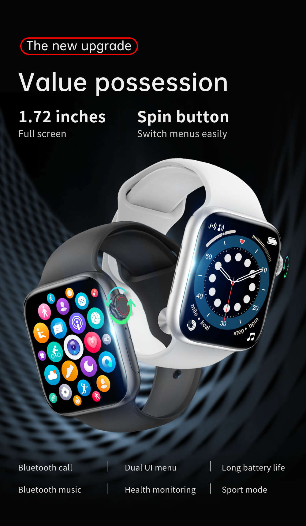 T800 Smartwatches Luxury Men Sleep Monitoring Waterproof Colorful Womens Smart Watch Andriod