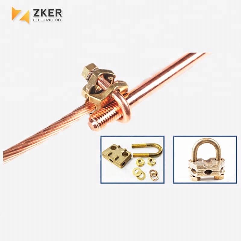 Hammer Lock Earth rod clamp Cable wire clamp Ground Rod Connector Copper clamp with very competitive price