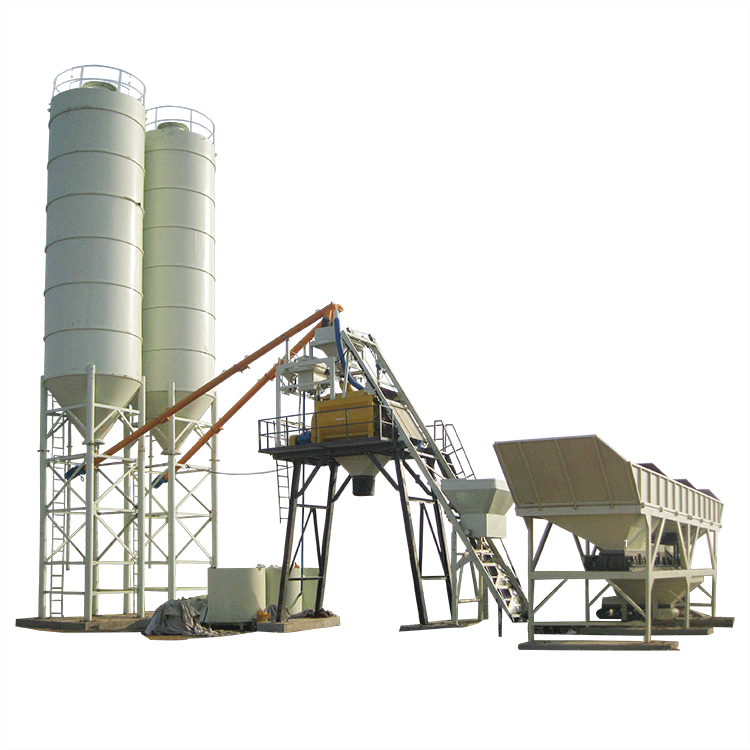 Precast light weight construction concrete mixing plant