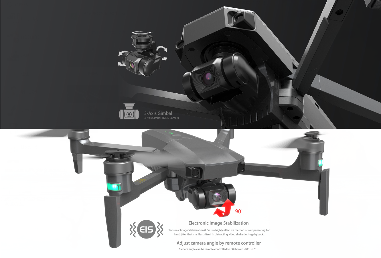 MJX Bugs16 Pro MJX B16 PRO 4K gimbal 5G GPS Brushless Foldable Drone 3-axis gimbal 4k EIS camera RC Quadcopter