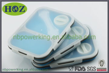 collapsible silicone food container