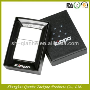 Fashion leather zippo box,leather box packaging