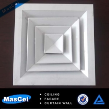 Aluminum air directional ceiling diffusers