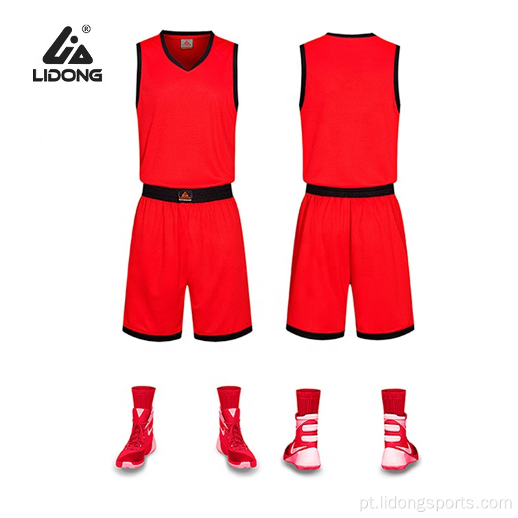 2022 Personalize seu próprio uniforme de basquete sublimado de basquete / atacado