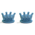 Cute Candy Color Resin Crown Miniature Children Resin Ring Making Accessory Hair Accessory