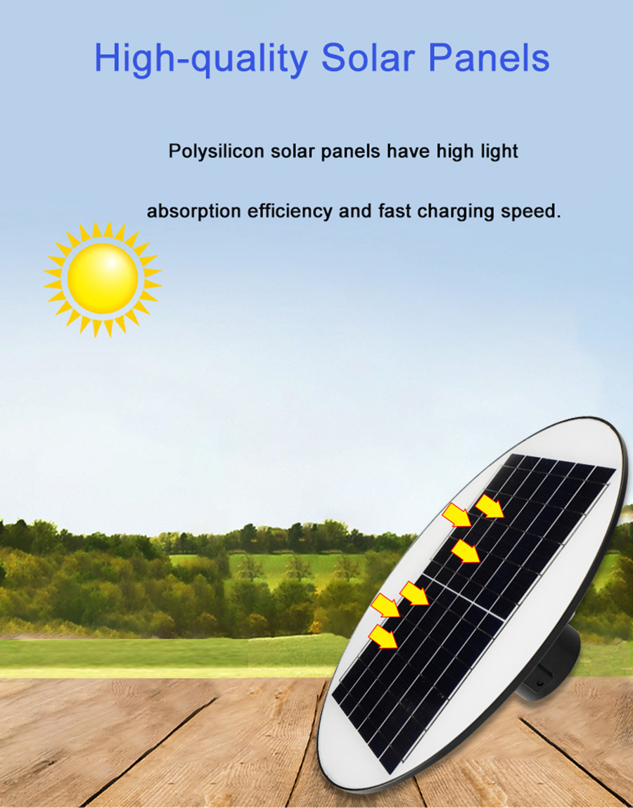 Solar Powered UFO Round led solar street light