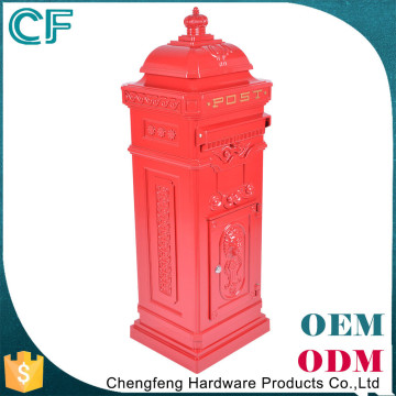 Alibaba Chengfeng Red Cast Aluminiun Garden Post Boxes UK