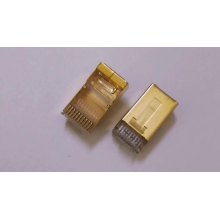 Cat5 UTP RJ45 10p10c 플러그 네트워크 커넥터