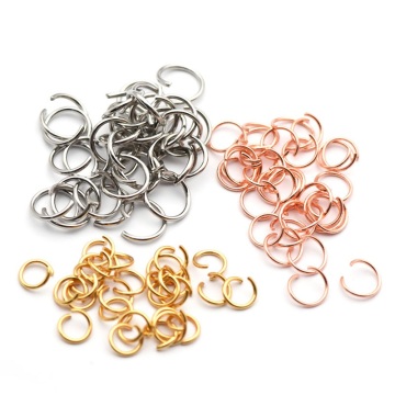 Bulk Waterproof PVD Gold Plated Jump Rings for Jewelry Making
