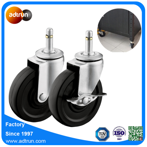 Grip Ring Stem PU Wheel Casters untuk Alat Carts