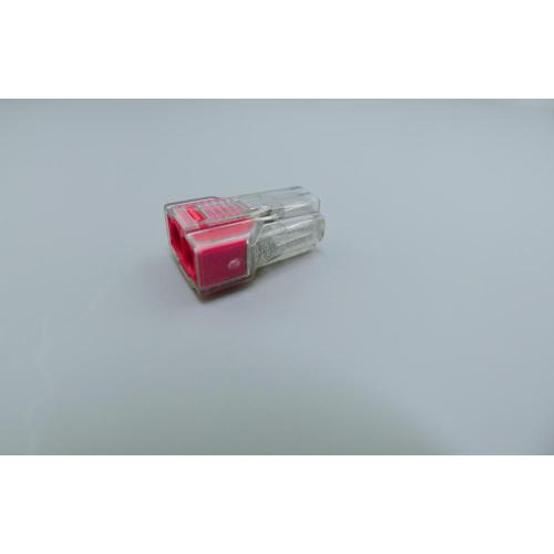 Push Wire Connectors 2 Poles Black Red Housing