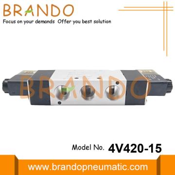 4V420-15 1/2``공압 솔레노이드 밸브 5/2 웨이 24VDC