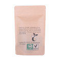 natural tea packaging kraft paper bag with window